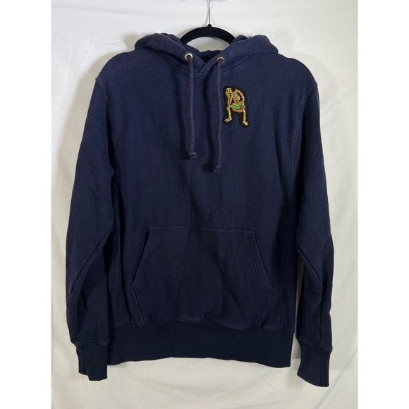 Navy Blue Pullover Hoodie Size S - Picture 2 of 5
